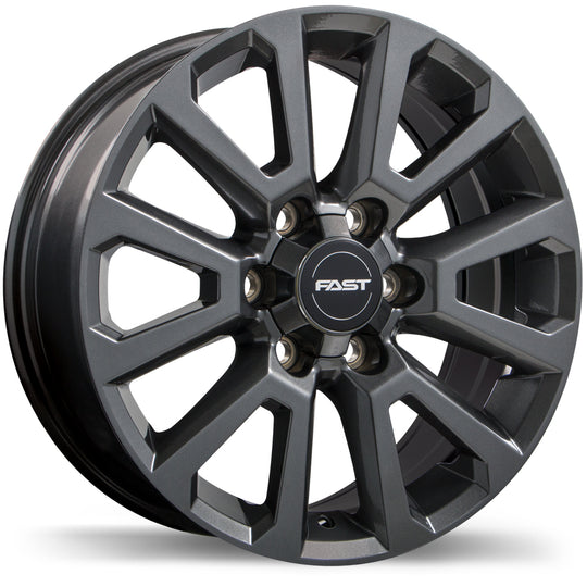 F245-2085-36MN+35C871 - Fast Wheels Storm II 20X8.5 6X135 35mm Gloss Gunmetal - Fast Wheels Wheels Canada