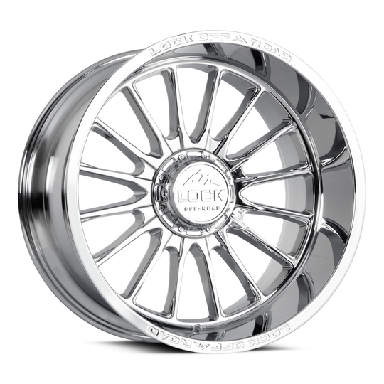 STRIKER-22286C - Lock Extreme Striker 22X12 8X165.1 ET -44mm Chrome - Lock Extreme Wheels Canada