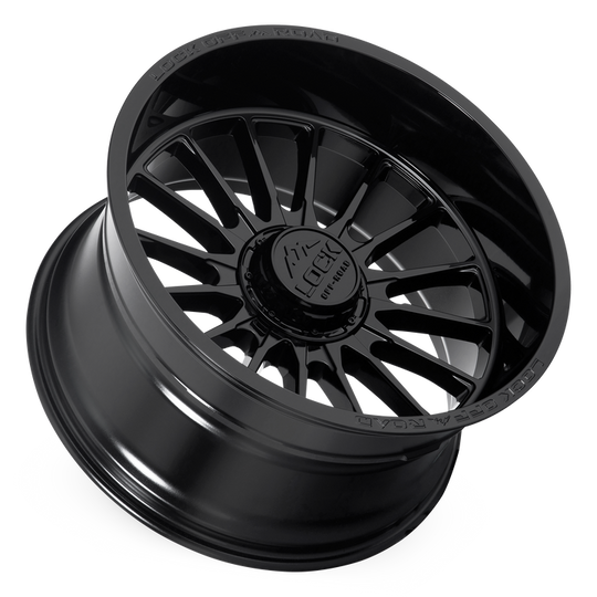 STRIKER-22221GB - Lock Extreme Striker 22X12 5X127 / 5X139.7 ET -44mm Gloss Black - Lock Extreme Wheels Canada