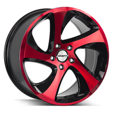 Load image into Gallery viewer, H22751435GBR - Shift H22 Strut 17X8 5x114.3 35mm Gloss Black Candy Red Face - Shift Wheels Canada