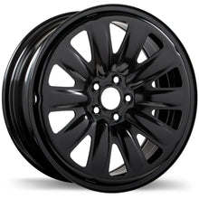 Load image into Gallery viewer, K132001 - Steel Styled 17X7 5X100 55mm Black - Steel Wheels Canada