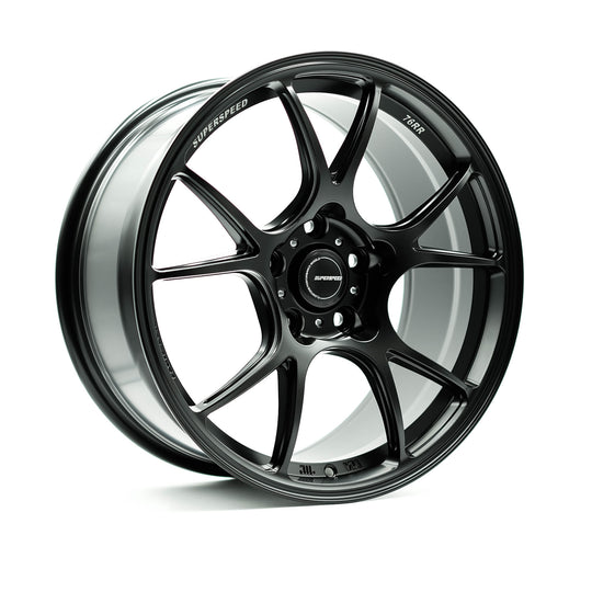 76RR18100385112MB - Superspeed 76RR 18X10 5X112 38mm Matte Black - Superspeed Wheels Canada