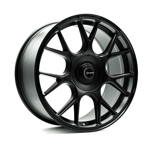 RF01P19085355114120MB - Superspeed RF01 Progressive 19X8.5 5X120 / 5X114.3 35mm Matte Black - Superspeed Wheels Canada