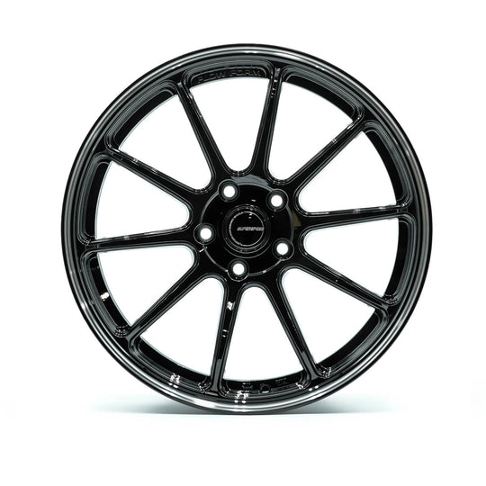 RF0318095455114BL - Superspeed RF03RR 18X9.5 5X114.3 45mm Machining Black - Superspeed Wheels Canada