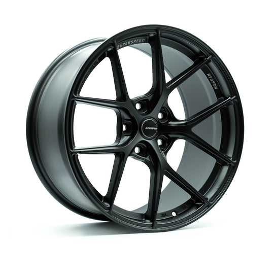 RF0520095355112MB - Superspeed RF05RR 20X9.5 5X112 35mm Matte Black - Superspeed Wheels Canada