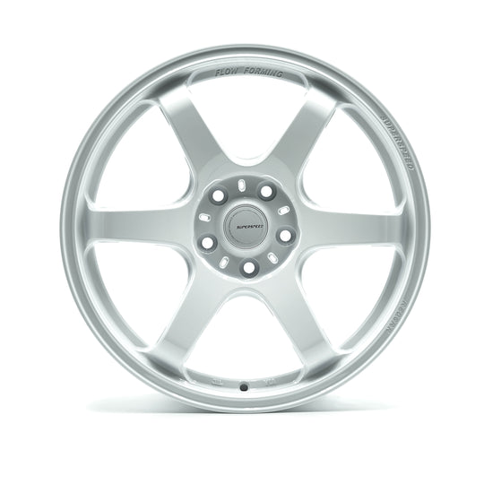 RF0618095385120FWH - Superspeed RF06RR 18X9.5 5X120 38mm Speed White - Full Paint - Superspeed Wheels Canada