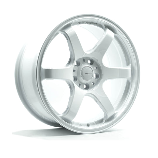 RF0618105225114FWH - Superspeed RF06RR 18X10.5 5X114.3 22mm Speed White - Full Paint - Superspeed Wheels Canada