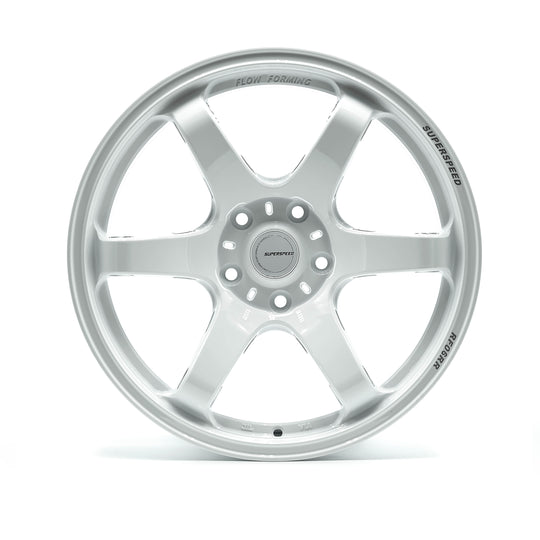 RF0618085405114WH - Superspeed RF06RR 18X8.5 5X114.3 40mm Speed White - Superspeed Wheels Canada