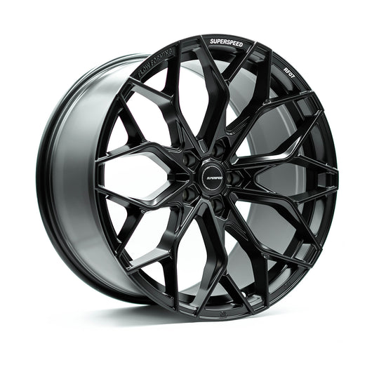 RF0720105275112MB - Superspeed RF07 20X10.5 5X112 27mm Matte Black - Superspeed Wheels Canada