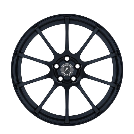 B192-1985-17-111 - Armed Street Switchblade 19X8.5 5X114.3 ET 30mm Matte Black - Armed Street Wheels Canada