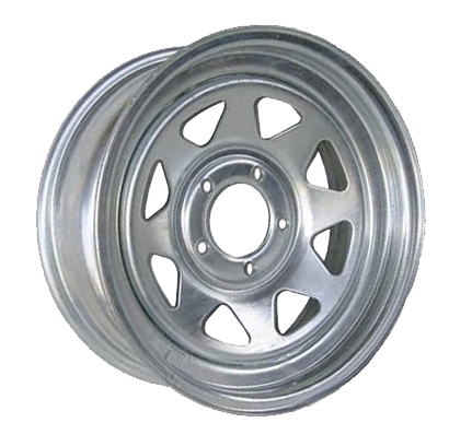 T15545G - DTD Steel Wheel Trailer 15X6 5X114.3 ET 0mm Galvanized - DTD Wheels Canada