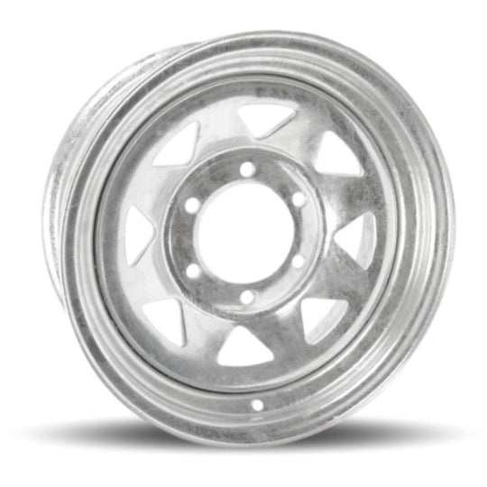 T15655G - DTD Steel Wheel Trailer 15X6 6X139.7 ET 0mm Galvanized - DTD Wheels Canada