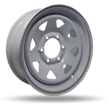Load image into Gallery viewer, T16655 - DTD Steel Wheel Trailer 16X6 6X139.7 ET 0mm White - DTD Wheels Canada