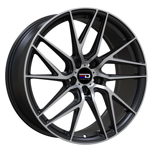 T188F35667MBTO - Euro Design Tech 18X8 5X112 ET 35mm Matte Black - Euro Design Wheels Canada