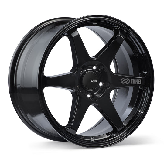 539-790-8045BK - Enkei T6R 17X9 5X100 45mm Gloss Black - Enkei Wheels Canada