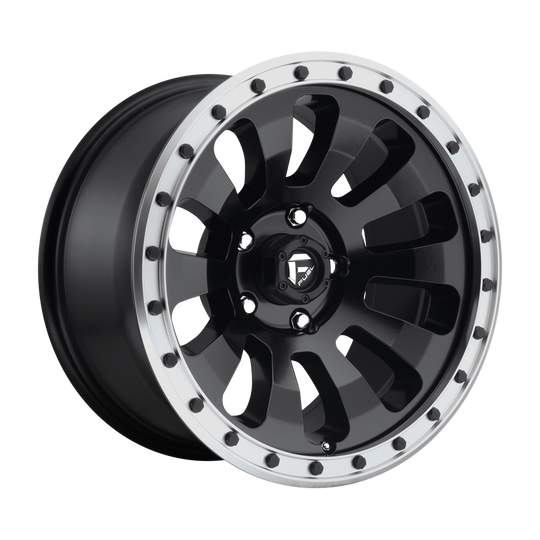 D62918908350 - Fuel Off-Road D629 Tactic 18X9 6X139.7 1mm Matte Black Machined Ring - Fuel Off-Road Wheels Canada