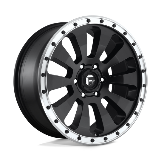 D62920908357 - Fuel Off-Road D629 Tactic 20X9 6X139.7 20mm Matte Black Machined Ring - Fuel Off-Road Wheels Canada