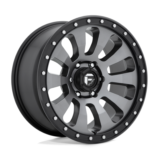 D64818907545 - Fuel Off-Road D648 Tactic 18X9 5X127 -12 mm Matte Gun Metal Black Bead Ring - Fuel Off-Road Wheels Canada