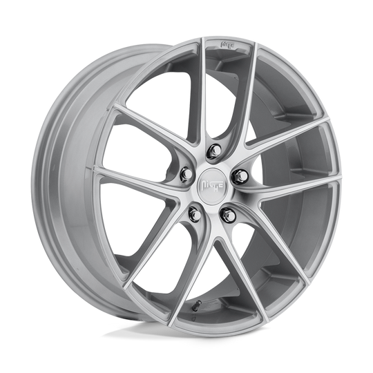 M131208565+42 - Niche M131 Targa 20X8.5 5X114.3  42mm Gloss Silver Machined - Niche Wheels Canada