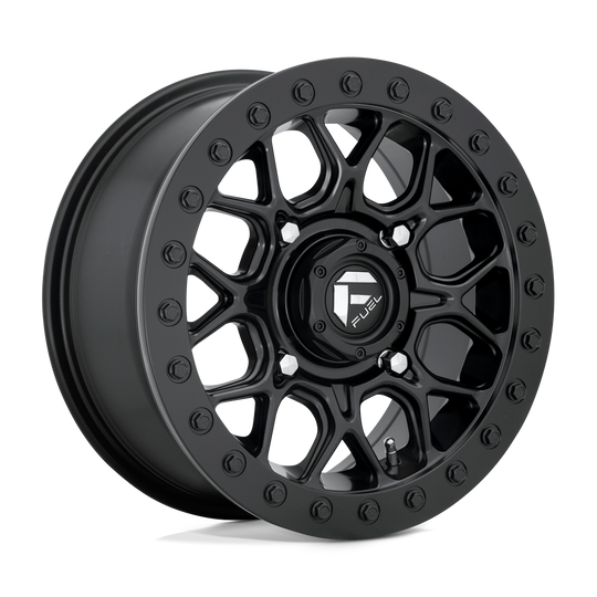 D9161500A654 - Fuel Off-Road D916 Tech Beadlock 15X10 4X137 0mm Matte Black - Fuel Off-Road Wheels Canada