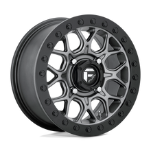 Load image into Gallery viewer, D9191500A554 - Fuel Off-Road D919 Tech Beadlock 15X10 4X156 0mm Matte Gun Metal Black Bead Ring - Fuel Off-Road Wheels Canada