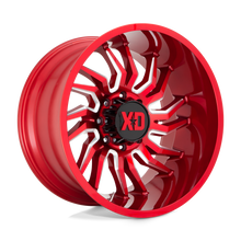 Charger l'image dans la galerie, XD85822263944N - XD858 Tension 22X12 6X135 -44 mm Candy Red Milled - XD Wheels Canada