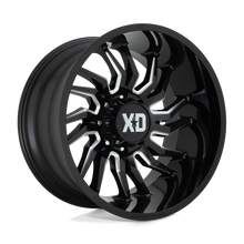 Load image into Gallery viewer, XD85822080318N - XD858 Tension 22X10 8X165.1 -18 mm Gloss Black Milled - XD Wheels Canada