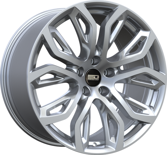 TIL2010J4074HS - Euro Design Tillman 20X10 5X120 ET 40mm Hyper Silver - Euro Design Wheels Canada
