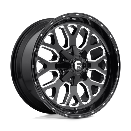 D58822201747 - Fuel Off-Road D588 Titan 22X12 8X170 -44 mm Gloss Black Milled - Fuel Off-Road Wheels Canada