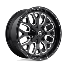 Charger l'image dans la galerie, D58820901850 - Fuel Off-Road D588 Titan 20X9 8X180 1mm Gloss Black Milled - Fuel Off-Road Wheels Canada