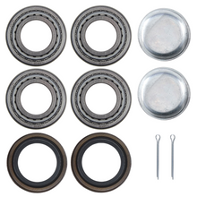 Charger l'image dans la galerie, TK2001-2 Tectonic Trailer Bearing Kit - Complete Trailer Bearing Kit with Races, Seals &amp; Dust Cap for Use with 1" ID spindle size and 2000 lbs axles