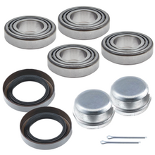 Charger l'image dans la galerie, TK2001-2 Tectonic Trailer Bearing Kit - Complete Trailer Bearing Kit with Races, Seals &amp; Dust Cap for Use with 1" ID spindle size and 2000 lbs axles