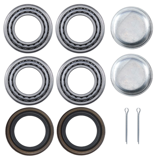 TK2003-2 Tectonic Trailer Bearing Kit - Complete Trailer Bearing Kit with Races, Seals & Dust Cap for Use with 1 1/16" ID spindle size and 2000-2200 lbs axles