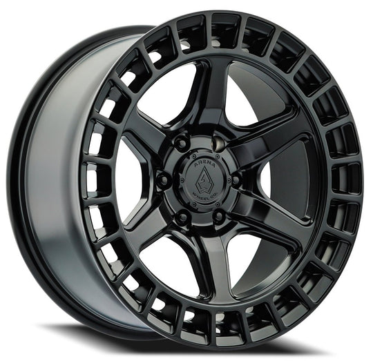 A107179089P00101 - Arena Torque 17X9 6X135 1mm Satin Black - Arena Wheels Canada