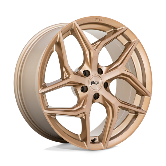 M267209044+27 - Niche M267 Torsion 20X9 5X112  27mm Platinum Bronze - Niche Wheels Canada