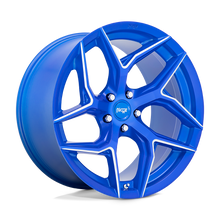 Charger l'image dans la galerie, M268209065+35 - Niche M268 Torsion 20X9 5X114.3  35mm Anodized Blue Milled - Niche Wheels Canada