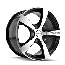 Charger l&#39;image dans la galerie, 3190-6711M - Touren TR9 16X7 5X115/5X110 42mm Black And Machined Faced With Machined Lip - Touren Wheels Canada