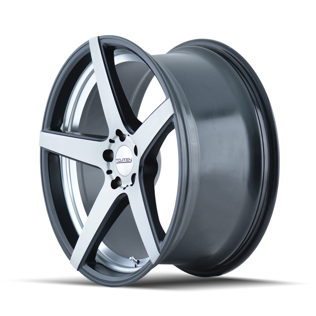 3220-2865M30 - Touren TR20 20X8.5 5X114.3 30mm Matte Black And Machined Face With Machined Undercut - Touren Wheels Canada