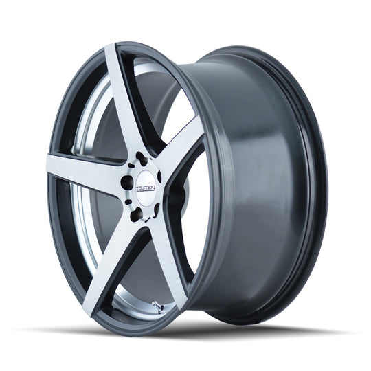 3220-2964M20 - Touren TR20 20X9.5 5X115 /  ET 20mm Matte Black with Machined Face and Machined Undercut - Touren Wheels Canada