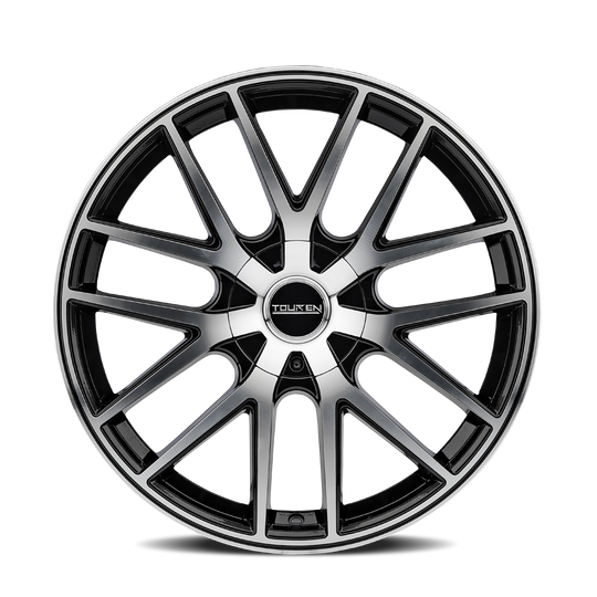 3260-7773B - Touren TR60 17X7.5 5X127 /  ET 42mm Gloss Black Machined - Touren Wheels Canada