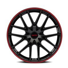 Charger l'image dans la galerie, 3260-7709BR - Touren TR60 17X7.5 5X112 / 5X120 ET 42mm Gloss Black with Red Ring - Touren Wheels Canada