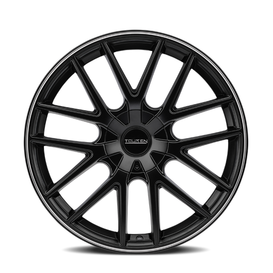 3260-6720FMB - Touren TR60 16X7 4X108 / 5X108 ET 42mm Matte Black - Touren Wheels Canada