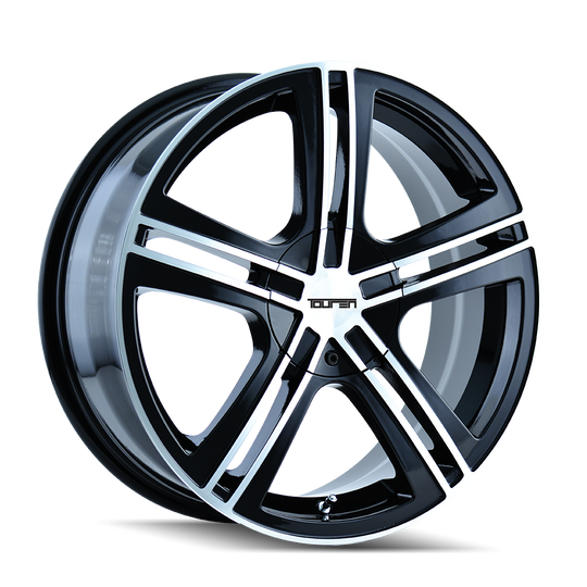 3262-7709B - Touren TR62 17X7 5X112 / 5X120 ET 40mm Gloss Black Machined - Touren Wheels Canada