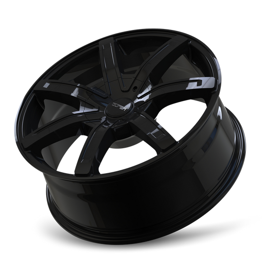 3265-7714B - Touren TR65 17X7.5 5X108 / 5X114.3 ET 40mm Black - Touren Wheels Canada