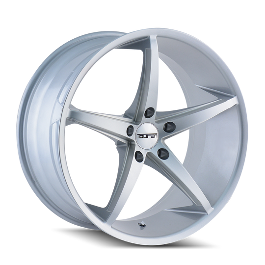 3270-2812S20 - Touren TR70 20X8.5 5X120 /  ET 20mm Gloss Silver Milled - Touren Wheels Canada