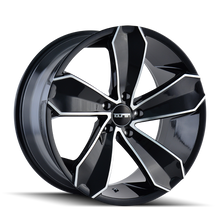 Charger l'image dans la galerie, 3271-2845B30 - Touren TR71 20X8.5 5X112 /  ET 30mm Gloss Black and Machined - Touren Wheels Canada