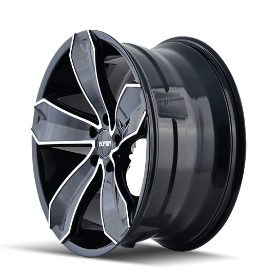 3271-2845B30 - Touren TR71 20X8.5 5X112 /  ET 30mm Gloss Black and Machined - Touren Wheels Canada