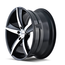 Load image into Gallery viewer, 3272-7765B - Touren TR72 17X7.5 5X114.3 /  ET 40mm Gloss Black Machined - Touren Wheels Canada