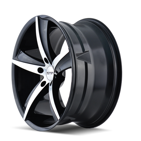 3272-8812B20 - Touren TR72 18X8 5X120 /  ET 20mm Gloss Black Machined - Touren Wheels Canada