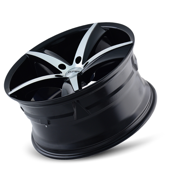 3272-8812B20 - Touren TR72 18X8 5X120 /  ET 20mm Gloss Black Machined - Touren Wheels Canada